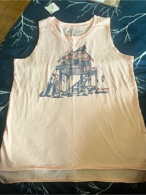 Ron Jon Peach Graphic Tank Top